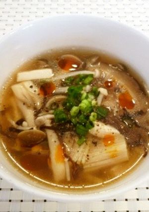 いろいろきのこの酸辣湯（サンラータン）-レシピのメイン写真