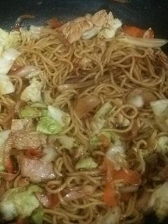 冷凍麺で作る焼きそば-レシピのメイン写真