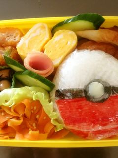 キャラ弁★ポケモン・モンスターボール-レシピのメイン写真