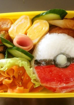 キャラ弁★ポケモン・ﾓﾝｽﾀｰﾎﾞｰﾙ-レシピのメイン写真