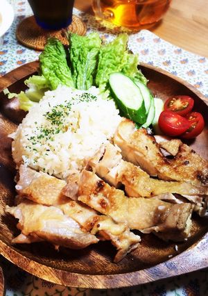 炊飯器でシンガポールチキンライス！-レシピのメイン写真