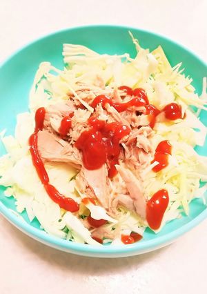 キャベツツナケチャップサラダ-レシピのメイン写真