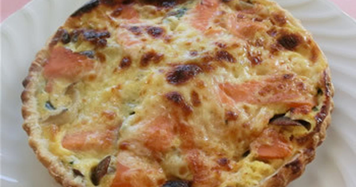 定番♪ほうれん草とサーモンのキッシュ by カラタッキーー