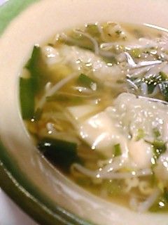 熱々水餃子スープ-レシピのメイン写真