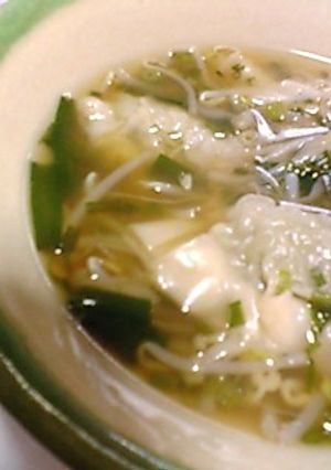 熱々水餃子スープ-レシピのメイン写真
