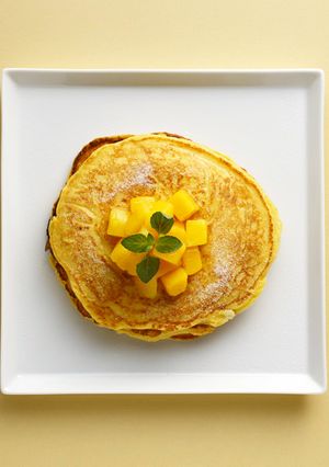 【ヘルシー】ヘルシーマンゴーパンケーキ-レシピのメイン写真