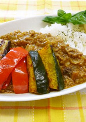 夏野菜のキーマカレー-レシピのメイン写真