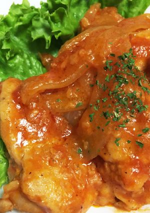 カットトマトで簡単♪鶏肉の煮込み-レシピのメイン写真
