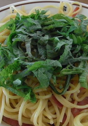 シソとベーコンのパスタ★シソ消費に！-レシピのメイン写真