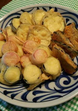 夏野菜★ズッキーニ×魚ニソのフリッター♪-レシピのメイン写真