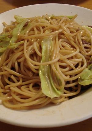 キャベツと牛肉の焼肉スパゲッティ-レシピのメイン写真