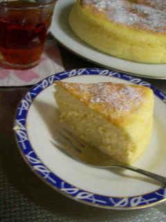 ヨーグルトで♪スフレケーキ-レシピのメイン写真
