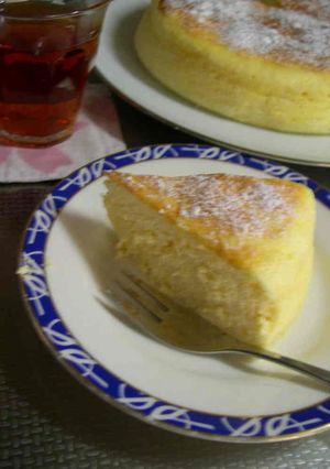 ヨーグルトで♪スフレケーキ-レシピのメイン写真