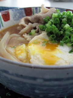 肉卵辛みそうどん-レシピのメイン写真