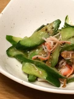 夏にさっぱり食べたいきゅうりの梅和え-レシピのメイン写真