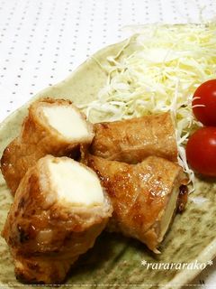 生姜焼をアレンジ♪簡単☆厚揚げの豚肉巻き-レシピのメイン写真