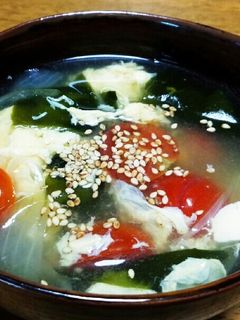 簡単☆美味しい☆トマトのさっぱりスープ♪-レシピのメイン写真