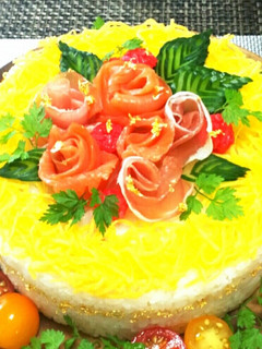Birthday*☆ケーキ寿司-レシピのメイン写真