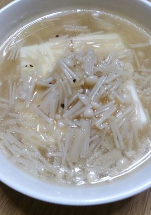 お豆腐の えのき餡掛け(*^^*)-レシピのメイン写真