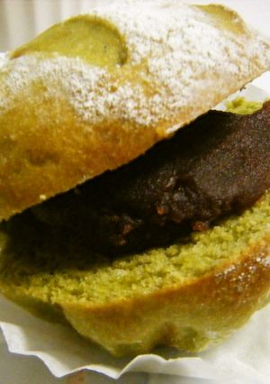 ちょっとリッチな抹茶丸パン～餡子サンド♡-レシピのメイン写真