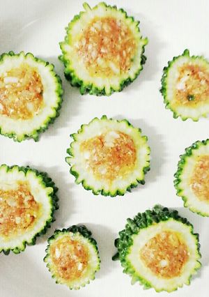 チーズINゴーヤのスパイシー肉詰め-レシピのメイン写真