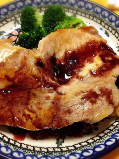 豚ロースステーキのブルーベリーソースがけ-レシピのメイン写真