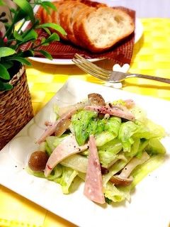レタスとハムのレモンサラダ-レシピのメイン写真