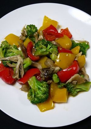 レンジで簡単！温野菜の梅シロップ和え-レシピのメイン写真
