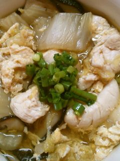 簡単! 和食♪ 白菜 鶏ささみの 卵とじ-レシピのメイン写真