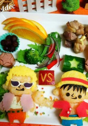 ルフィ vs ドフラミンゴ で夕ごはん-レシピのメイン写真
