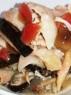 たっぷりキノコと豚肉の梅風味煮物♪-レシピのメイン写真