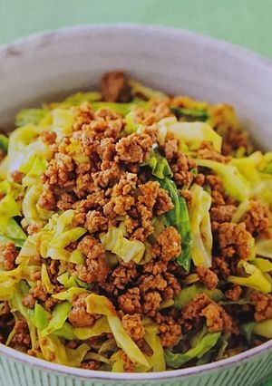 ご飯が進む！ひき肉とキャベツのカレー炒め-レシピのメイン写真