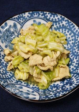 簡単！鶏とキャベツの梅シロップ炒め-レシピのメイン写真