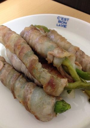 【簡単独り飯】甘長ピーマンの豚バラ巻き-レシピのメイン写真