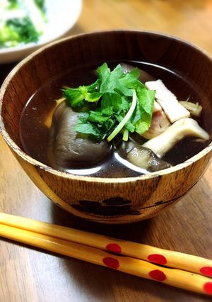 霜降りひらたけの和風スープ-レシピのメイン写真