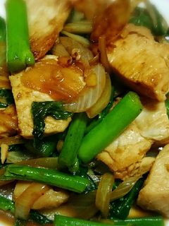 つるむらさきと鶏むね肉の中華炒め-レシピのメイン写真