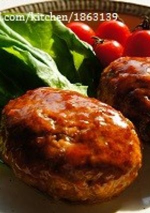 豆腐入り☆ふわふわ照り焼きハンバーグ-レシピのメイン写真