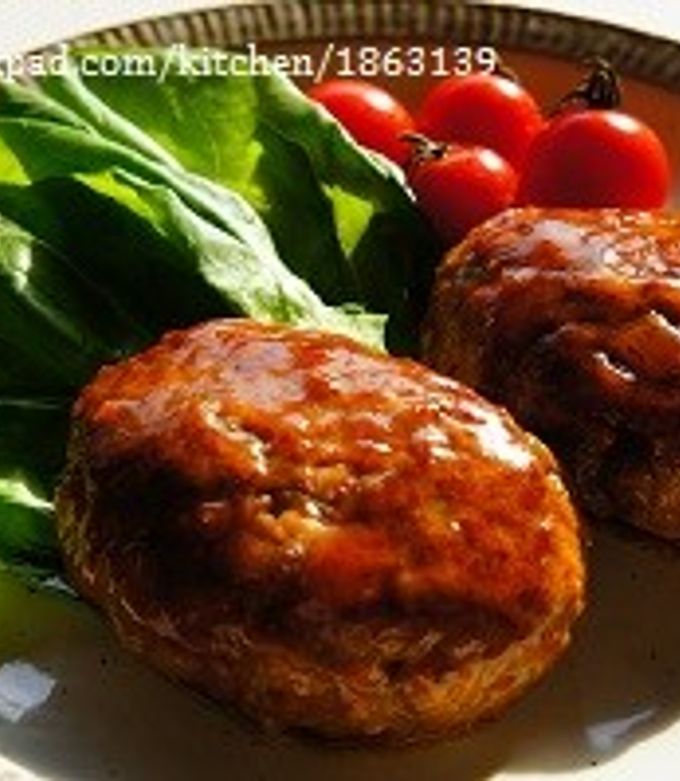 豆腐入り☆ふわふわ照り焼きハンバーグ-レシピのメイン写真