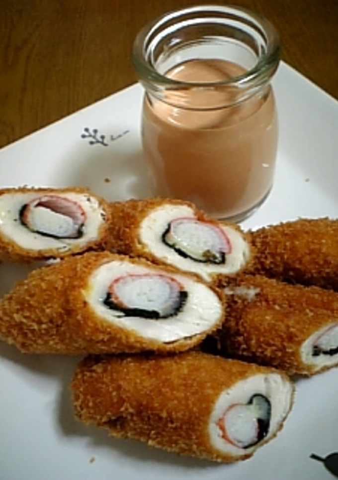 鶏のささみではさみ揚げ-レシピのメイン写真
