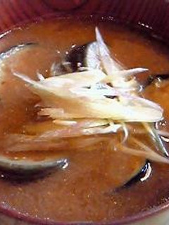 こっくり茄子のお味噌汁-レシピのメイン写真