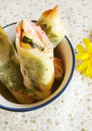 簡単トースターで青じそベーコンチーズ春巻-レシピのメイン写真