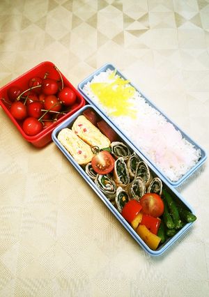 豚肉の梅しそチーズ巻き♪お弁当-レシピのメイン写真