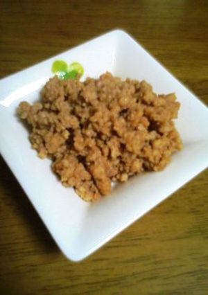 電子レンジで♪簡単*鶏そぼろ-レシピのメイン写真
