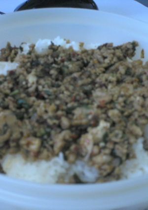 まぜそばひき肉丼＝ジャンク丼シリーズ-レシピのメイン写真