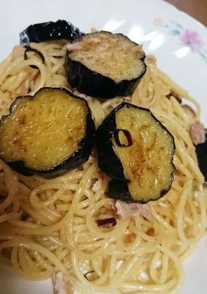 茄子とツナの和風ペペロンチーノ-レシピのメイン写真