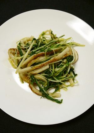 簡単！水菜と竹輪のほんだし炒め-レシピのメイン写真