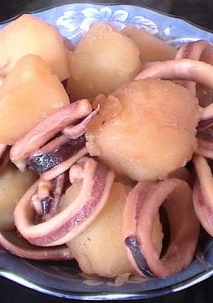 イカ＆じゃがいもの煮物-レシピのメイン写真