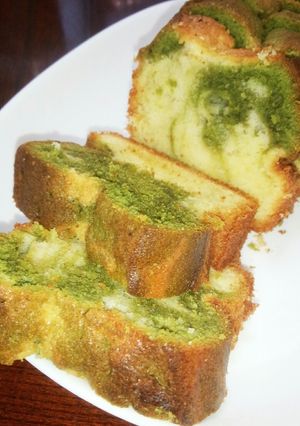 抹茶のマーブルパウンドケーキ-レシピのメイン写真