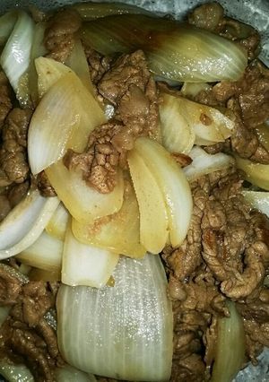 牛肉と玉ねぎ炒め-レシピのメイン写真