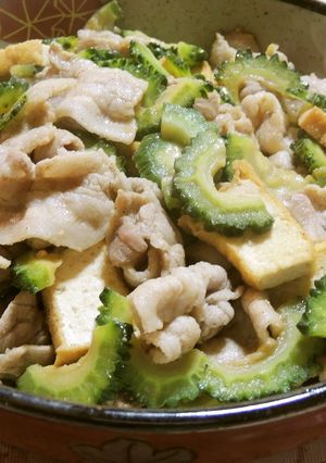 厚揚げで作るのヘルシーゴーヤチャンプル-レシピのメイン写真